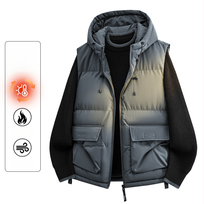 Kapucňová bavlnená bunda v korejskom štýle, priliehavý strih, hrubá bavlnená výplň; vonkajší polyester, podšívka polyester, bočné vrecká