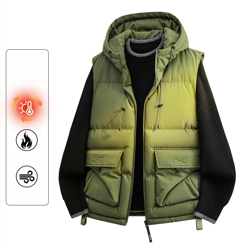 Kapucňová bavlnená bunda v korejskom štýle, priliehavý strih, hrubá bavlnená výplň; vonkajší polyester, podšívka polyester, bočné vrecká