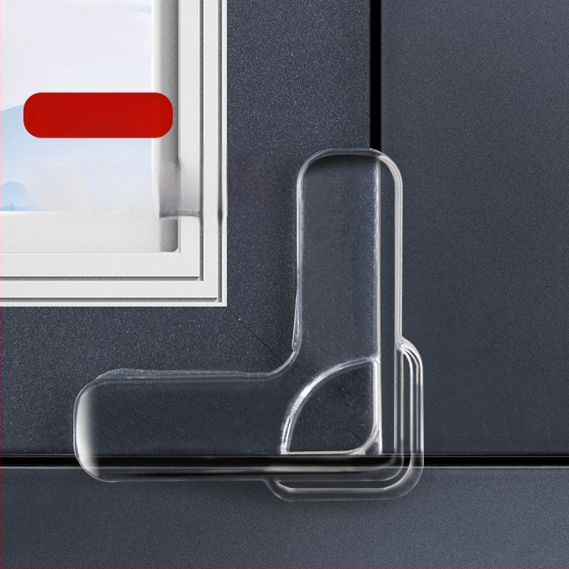 Proti kolízii ochranný roh pre okná s vnútorným otváraním, hliníkový rám typu Broken-Bridge, pravý uhol, mäkký ochranný vankúš, 1 ks