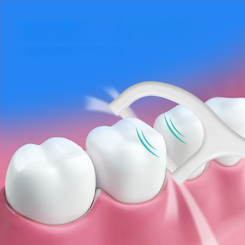 Zubné niťové tyčinky – ultra tenká plochá niť, z plastu, jednorazové, 30–50 ks, balenie 300 krabičiek