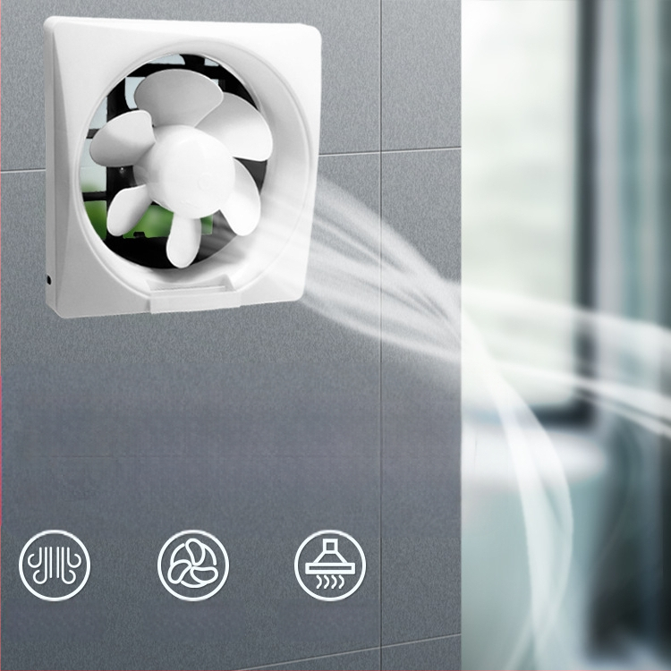 Okno s lamelovým výfukovým ventilátorom – 230x230 mm, 220V, 50Hz, Zavesená montáž