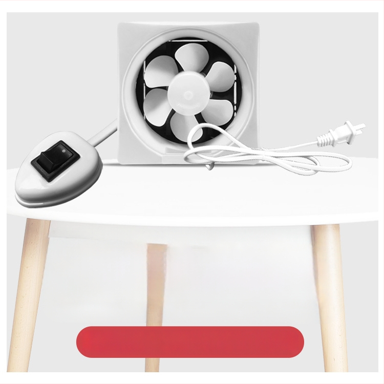 Okno s lamelovým výfukovým ventilátorom – 230x230 mm, 220V, 50Hz, Zavesená montáž