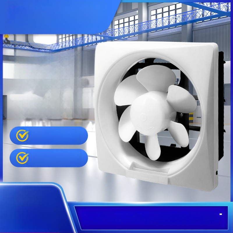 Okno s lamelovým výfukovým ventilátorom – 230x230 mm, 220V, 50Hz, Zavesená montáž