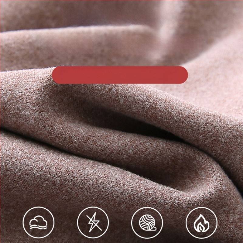 Termálne horné tielko pre ženy s výplňou na poprsie, V-krk, dlhé rukávy, De Velvet akryl, mimoriadne hrubý materiál