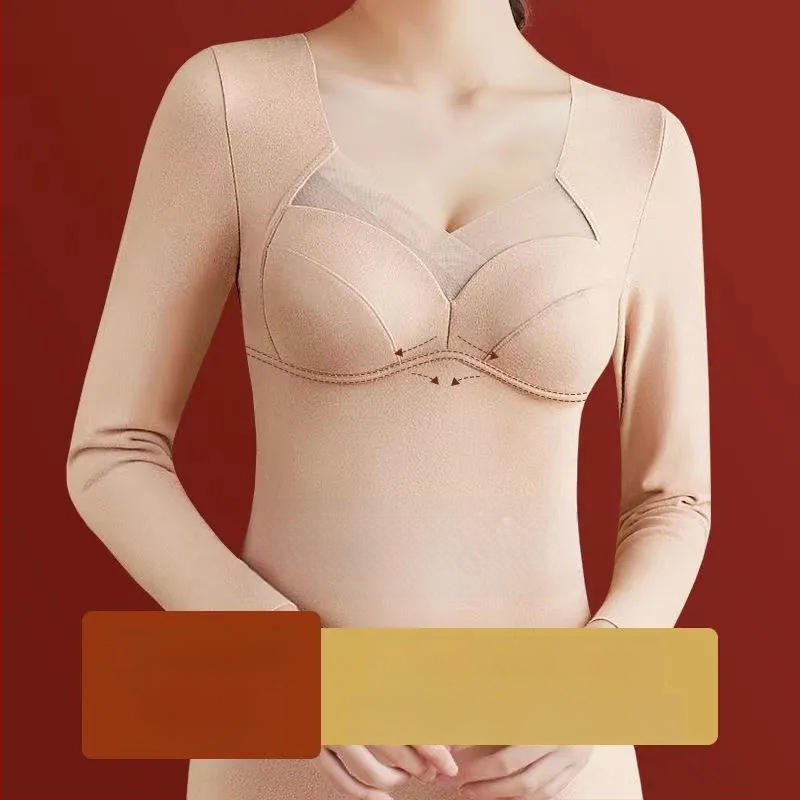 Jednodielne termo spodné oblečenie s vstavanou výplňou na hrudník, vnútorné fleece, dlhé rukávy, vykurovacia funkcia