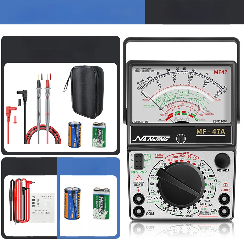 MF47A Механичен аналогов мултиметър — висока прецизност, игловиден индикатор, модел MF47A