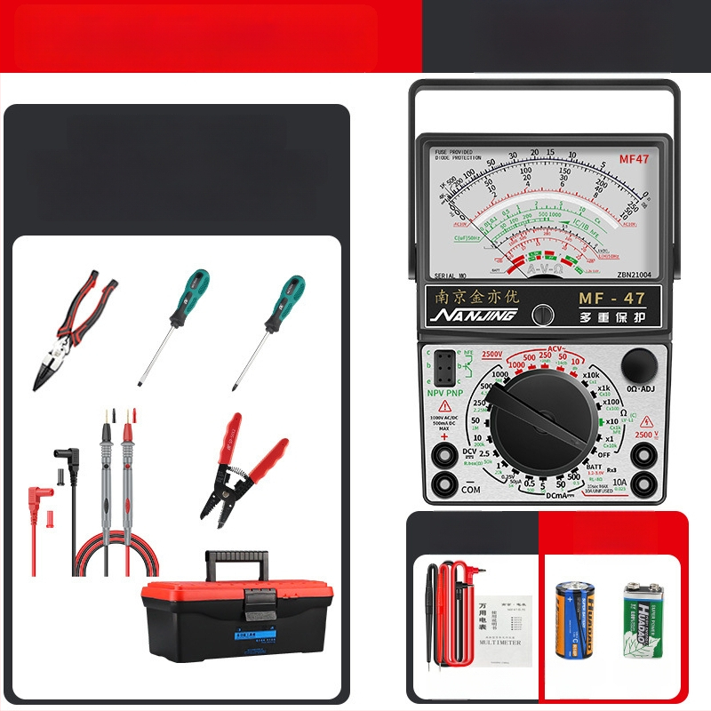 MF47A Механичен аналогов мултиметър — висока прецизност, игловиден индикатор, модел MF47A
