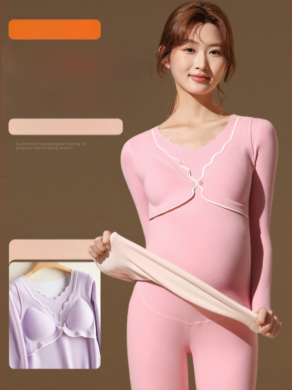 Tehotenský nočný set na dojčenie – top bez rukávov a nohavice, jednofarebný vzor, katiónový polyester so spandexom (90–95% polyesteru; spandex <30%), jeseň 2025