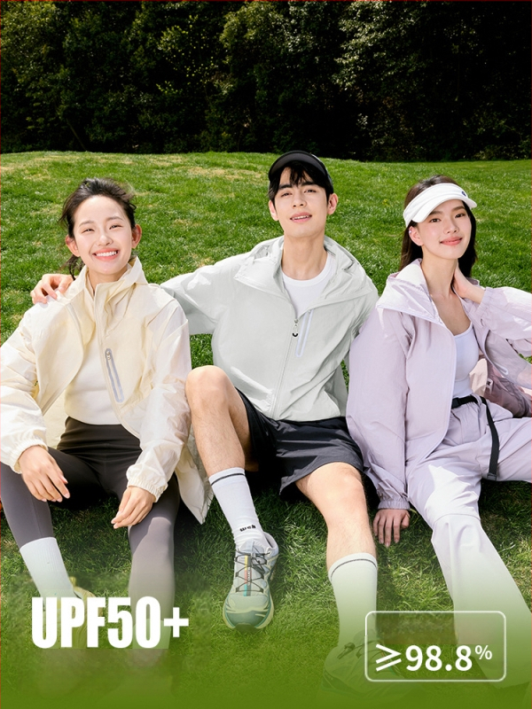 Lauko vėjo striukė su gaubtu, UPF50+ UV apsauga, greitas džiūvimas, kvėpuojanti, nailonas