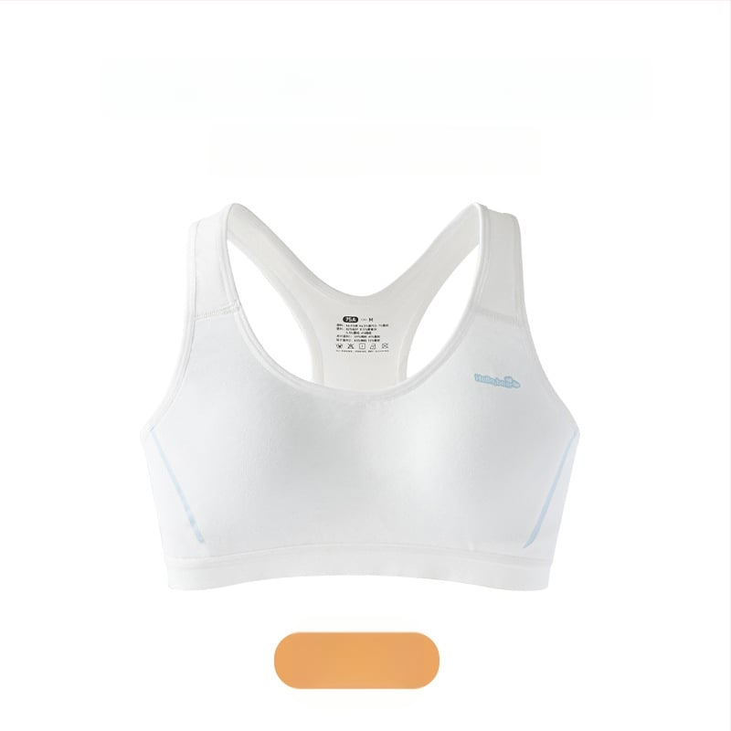 Modal športová podprsenka pre dievčatá, 3/4 košík, bez výstuže, pevné dvojité ramienka, podšívka z Mulberry hodvábu