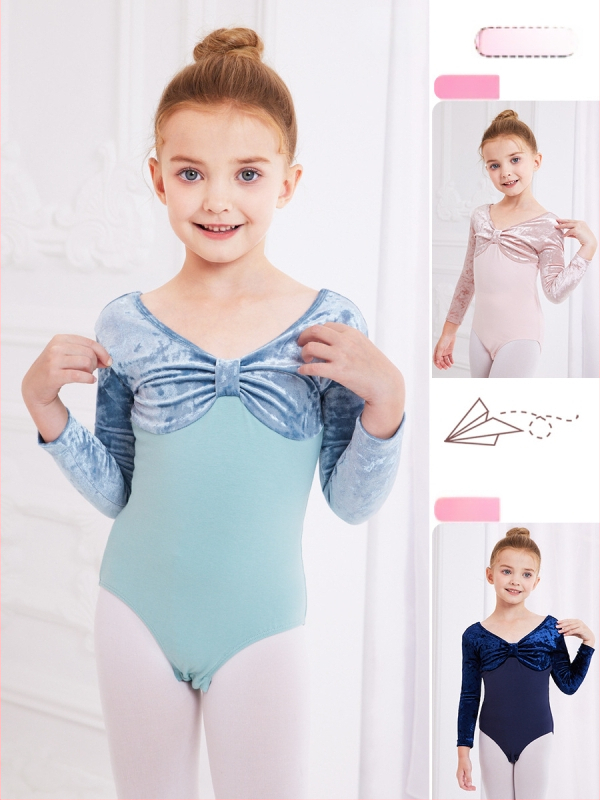 Detské baletné tréningové oblečenie, bavlna 93,2% materiál, jeseň 2023, pre dievčatá