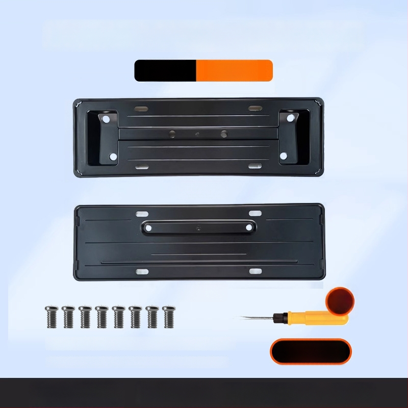 Držiak na poznávaciu značku pre Tesla Model Y — plastový, plná ochrana, kompatibilný s Model Y