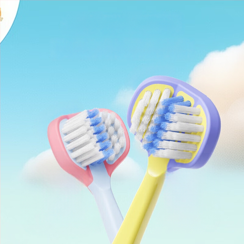 SOAO dječja četkica za zub s tri strane — mekane vlasi, 2-komplet, ručna