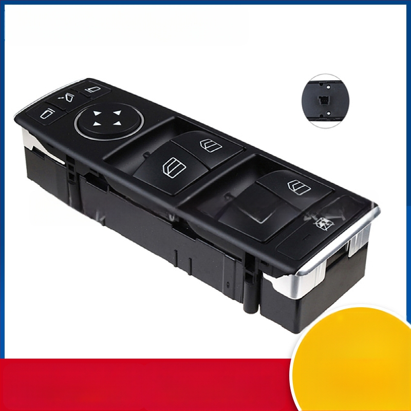 Elektrický hlavný spínač na ovládanie skleneného okna pre Mercedes-Benz W204 – Modely 2128208310, 2049055402, 2129053907; 12V; Materiál: elektronika + plast; Hmotnosť 0,17 kg