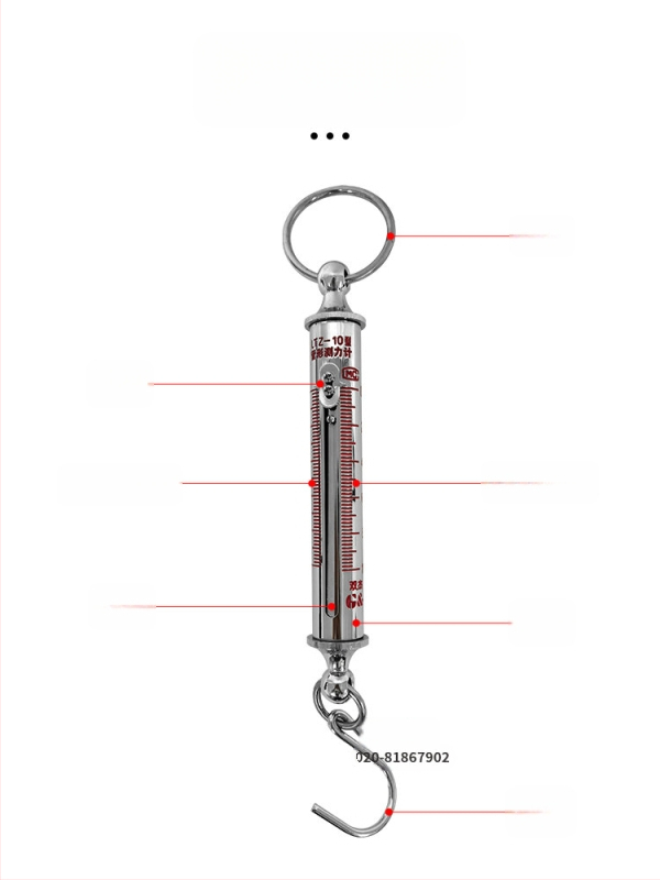 LTZ-100 trubkový sila merací prístroj, rozsah 200/300N, pružinová ťahová tyč, tester ťahu