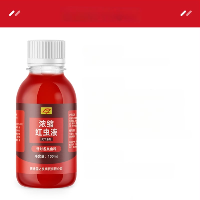 Guoliang Koncentrovaná Tekutá Nástraha z Červeného Červa – Nástraha na báze vody pre rybolov (Komplexná Nástraha)