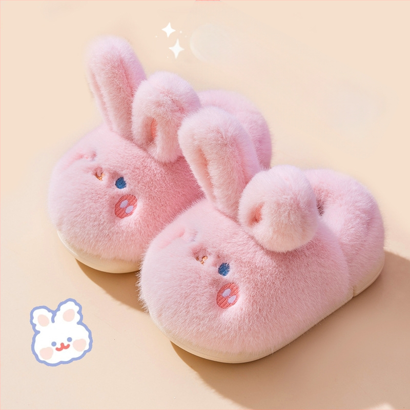 Laste puuvillased sussid talveks — soojad, mitte libisev PVC talla, fliisist vooder, multikas muster, suletud kanna, sobivad 4-12-aastastele.