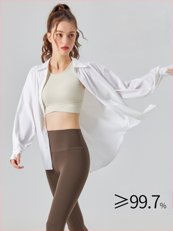 Naiste UV-kaitsega pikkade varrukatega särk, Ice Silk kangas, hingav, kiiresti kuivav, kerge