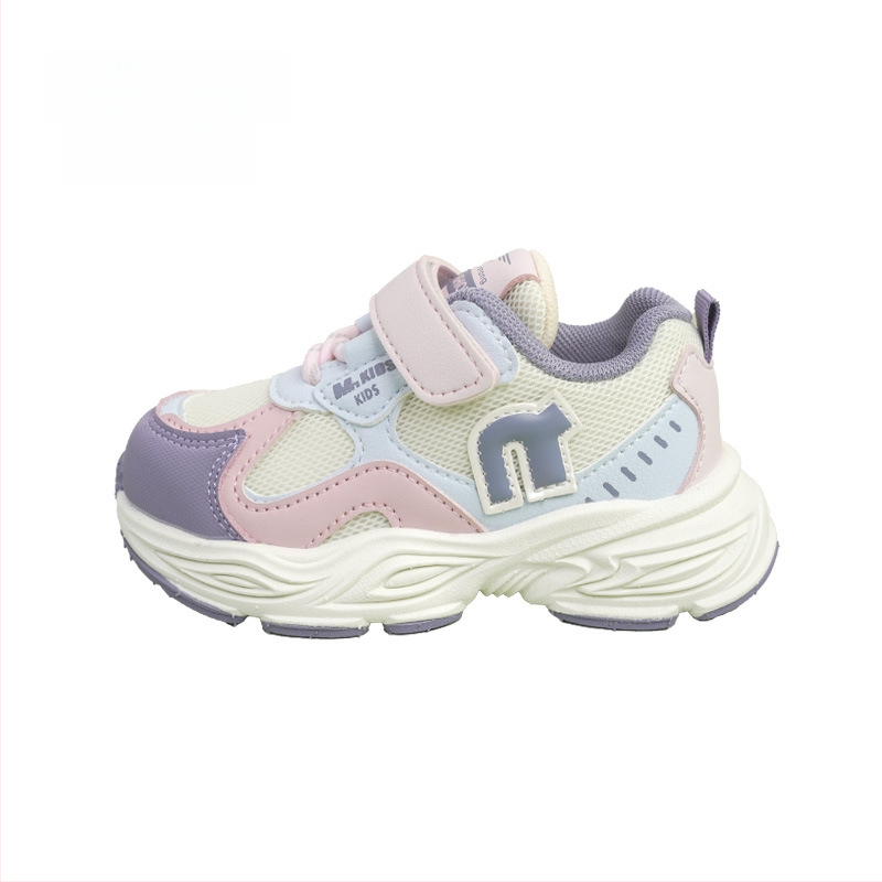 Jimmy Bear Jesenske tenisice za djecu 4–6 godina, gornji dio od umjetne kože, EVA đon, Velcro kopča, prugasti uzorak