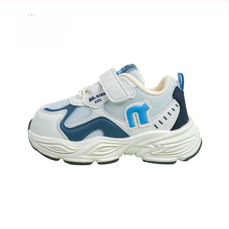 Jimmy Bear Jesenske tenisice za djecu 4–6 godina, gornji dio od umjetne kože, EVA đon, Velcro kopča, prugasti uzorak