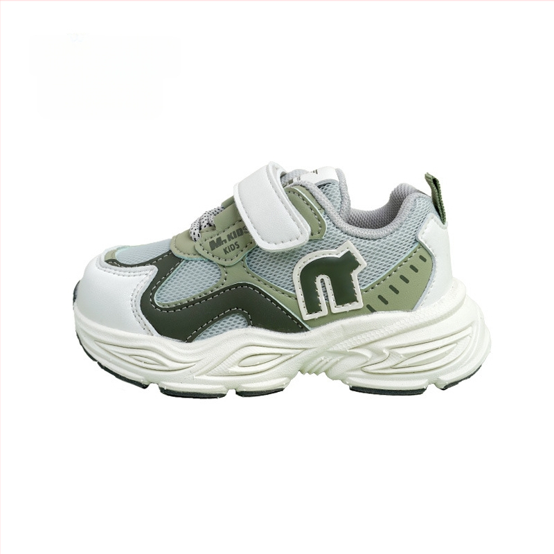 Jimmy Bear Jesenske tenisice za djecu 4–6 godina, gornji dio od umjetne kože, EVA đon, Velcro kopča, prugasti uzorak