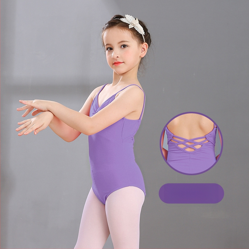 Detské tanečné oblečenie pre dievčatá: moderný tanečný kostým z Lycry s bavlnenou podšívkou; vhodné pre balet, drámu a scénické vystúpenia v lete, na jar a na jeseň.