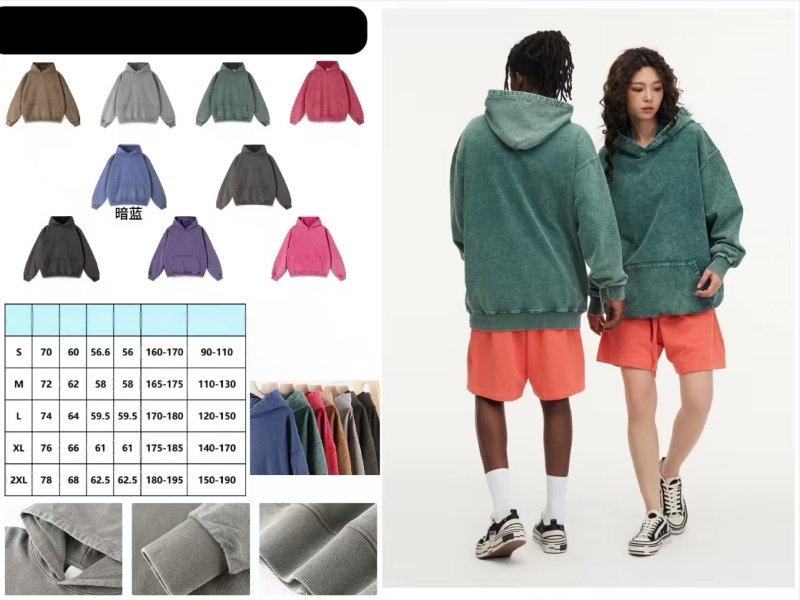 Pánska ťažká mikina s vyšitým logom, pulóvrový dizajn, kapucňa, fleece podšívka, bavlna 51-70%, 3D klokanové vrecko