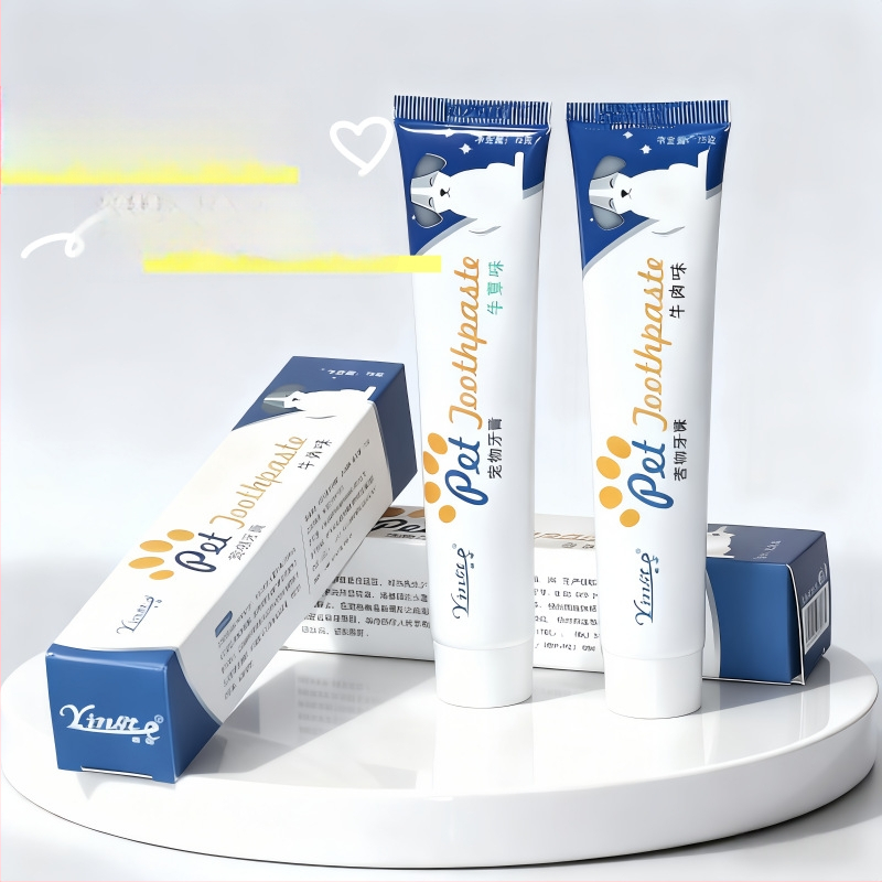 Zubná pasta pre domáce zvieratá – čerstvý dych – značka Dama – pre mačky aj psy – príchute hovädzie a mäta