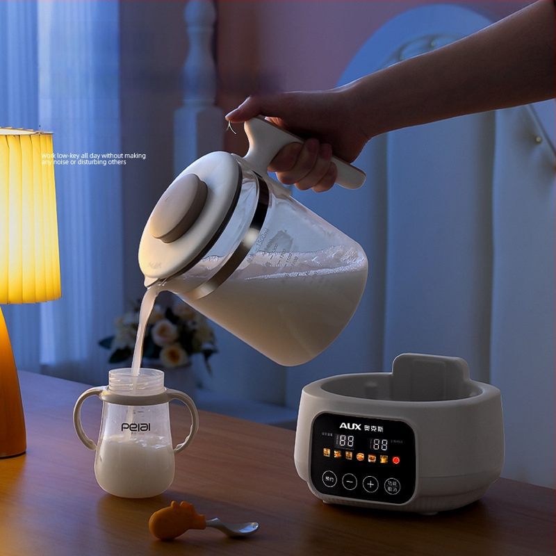 Sklenená zdravotná kanvička s regulátorom dojčenského mlieka a ohrievačom mlieka, domáci elektrický kanvový ohrev, 1–1,5 L, 220V, 500–1000W, dotykové ovládanie