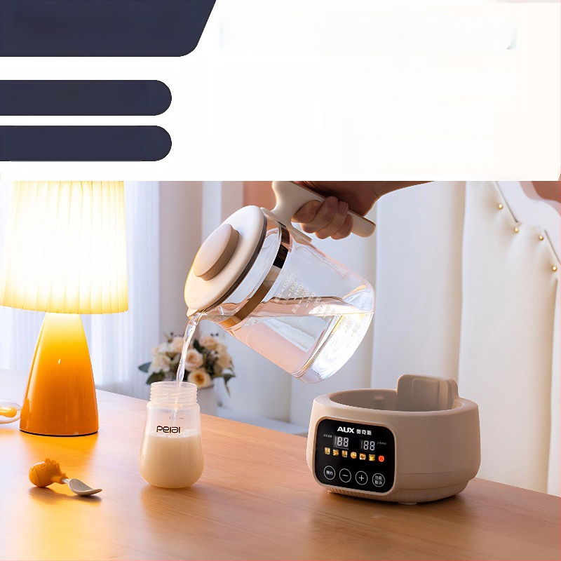 Sklenená zdravotná kanvička s regulátorom dojčenského mlieka a ohrievačom mlieka, domáci elektrický kanvový ohrev, 1–1,5 L, 220V, 500–1000W, dotykové ovládanie