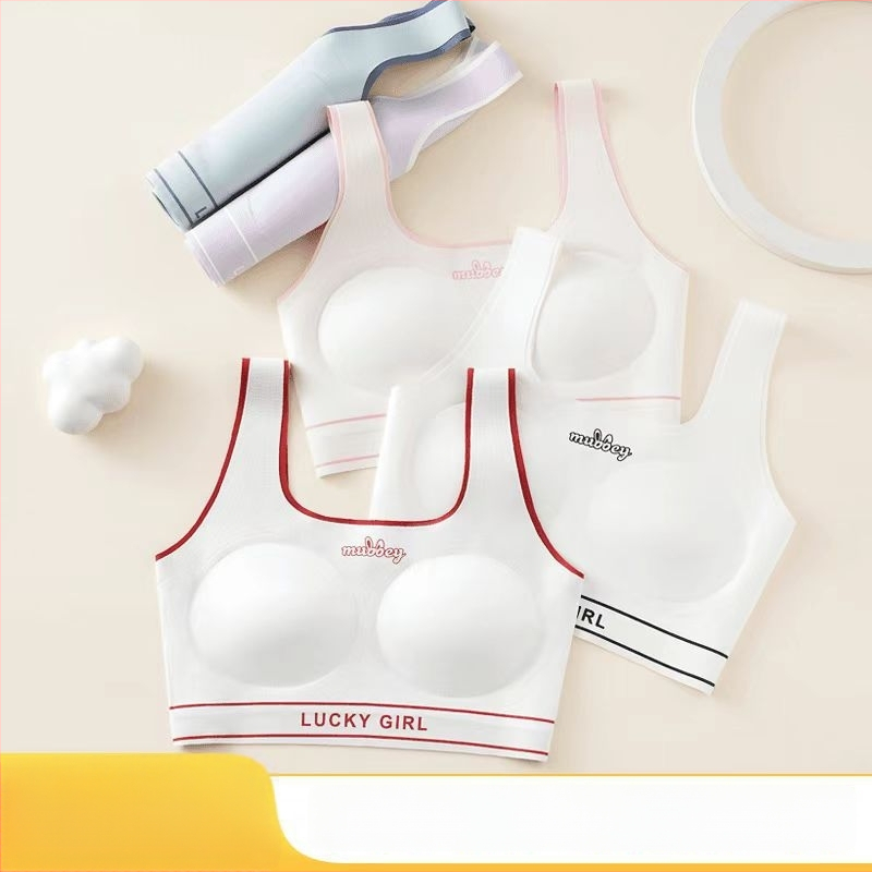 Nylonové športové podprsenka pre tínedžerky (13–18) – tenké formované košíčky, úplné krytie, pohodlné
