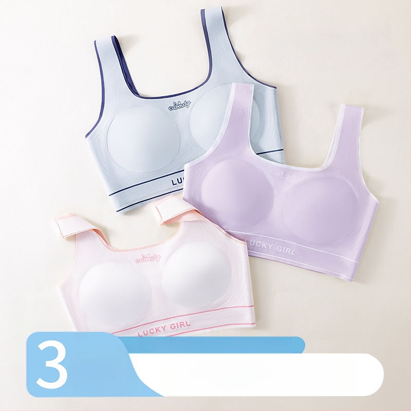 Nylonové športové podprsenka pre tínedžerky (13–18) – tenké formované košíčky, úplné krytie, pohodlné