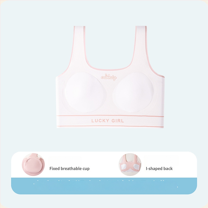 Nylonové športové podprsenka pre tínedžerky (13–18) – tenké formované košíčky, úplné krytie, pohodlné