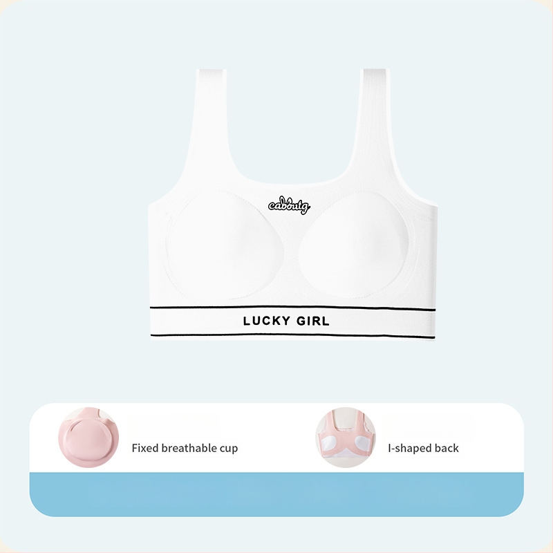 Nylonové športové podprsenka pre tínedžerky (13–18) – tenké formované košíčky, úplné krytie, pohodlné