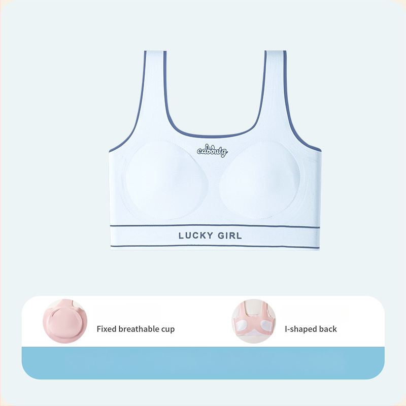 Nylonové športové podprsenka pre tínedžerky (13–18) – tenké formované košíčky, úplné krytie, pohodlné