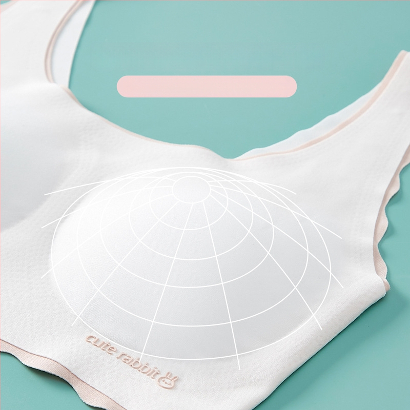 Podprsenka pre dievčatá vo vývine: nylon-spandex tkanina, plný košíček s tenkou tvarovanou výplňou, pevné dvojité ramienka, priedušná a pohodlná, pre vek 12–15 rokov.