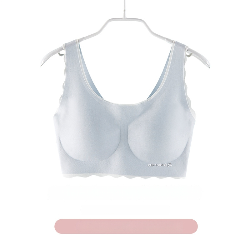 Podprsenka pre dievčatá vo vývine: nylon-spandex tkanina, plný košíček s tenkou tvarovanou výplňou, pevné dvojité ramienka, priedušná a pohodlná, pre vek 12–15 rokov.