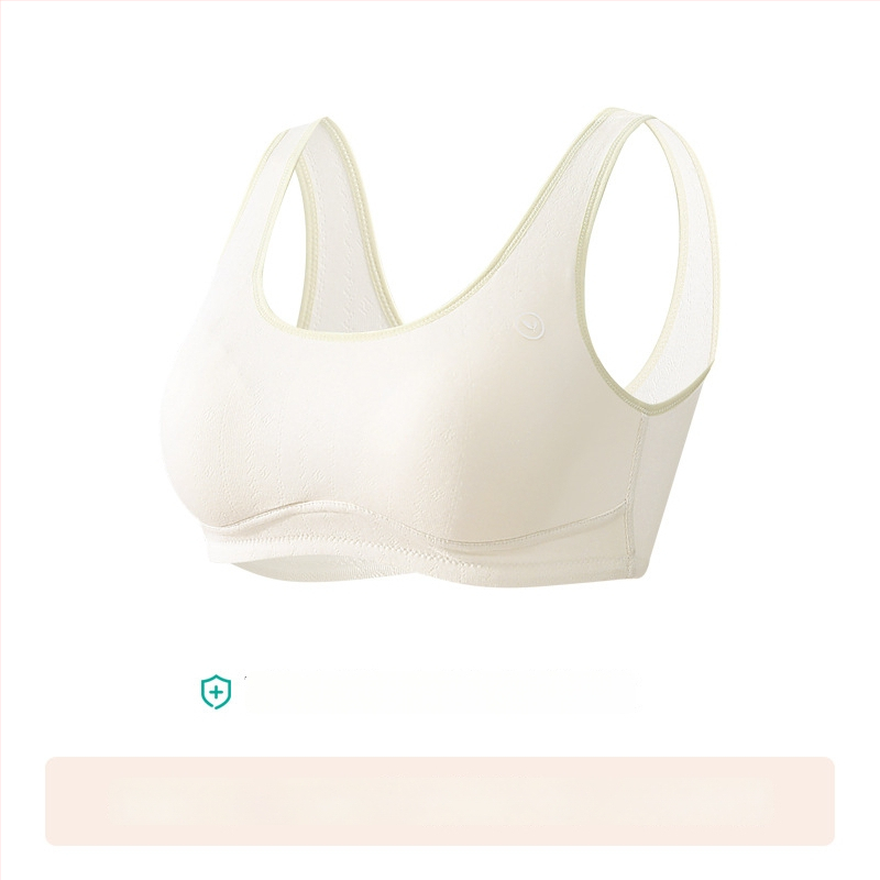 Anfeiya Bavlnený podprsenka s plnou miskou pre dievčatá druhého stupňa (12–15 rokov), tenké tvarované poháriky zo peny, pevné dvojité ramienka, bez zapínania