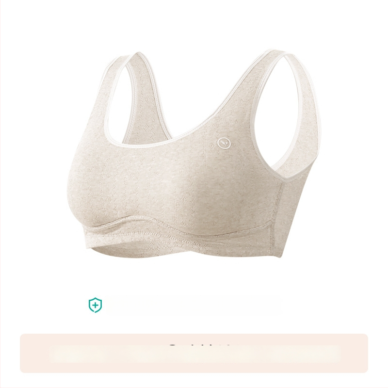 Anfeiya Bavlnený podprsenka s plnou miskou pre dievčatá druhého stupňa (12–15 rokov), tenké tvarované poháriky zo peny, pevné dvojité ramienka, bez zapínania