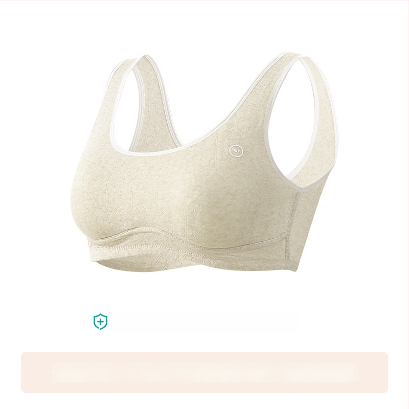 Anfeiya Bavlnený podprsenka s plnou miskou pre dievčatá druhého stupňa (12–15 rokov), tenké tvarované poháriky zo peny, pevné dvojité ramienka, bez zapínania