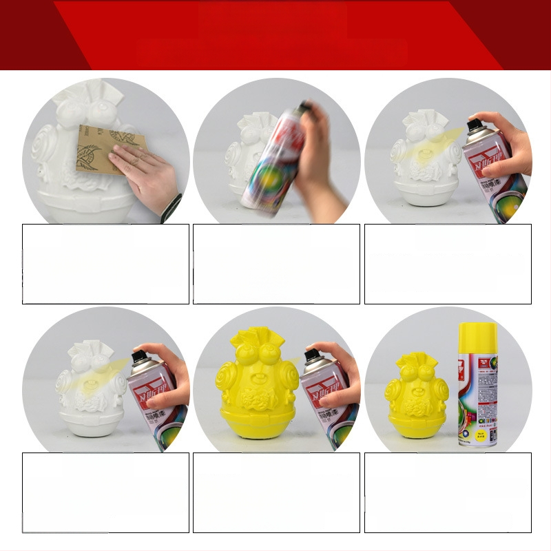 Wesley Ručne spray farba - Pero na opravu škrabancov pre autá a bicykle, samo-farbenie