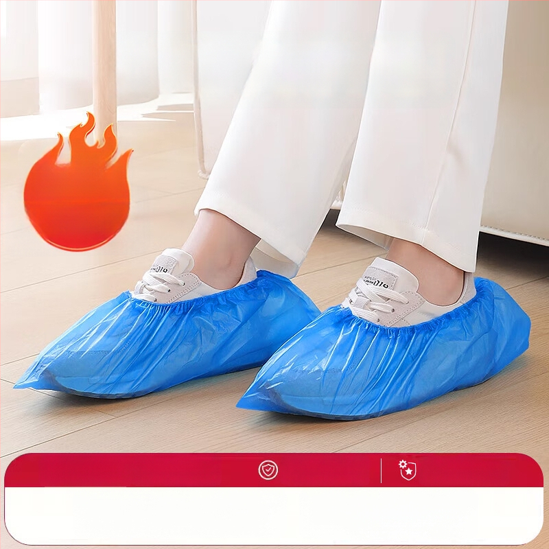 Jednorázové návleky na topánky pre domáce použitie, hrubé, vodotesné, odolné voči opotrebeniu, protišmykové, plastové