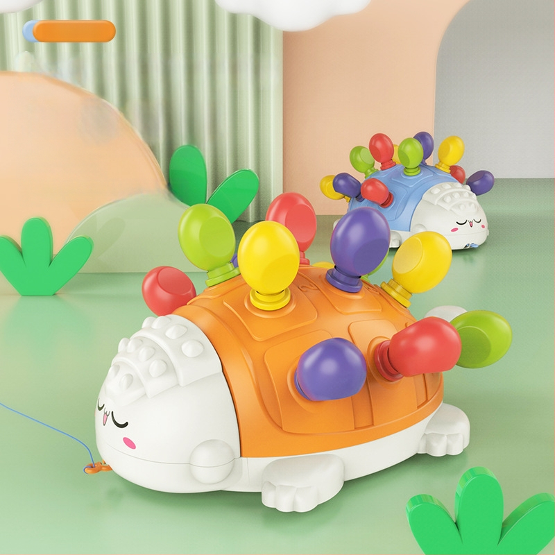 Puzzle s vkladacím ježkom pre batoľatá - plast, značka Le again, balenie farebná krabička, vhodné pre 4-6 rokov, rozvíja jemnú motoriku a koordináciu ruka-oko