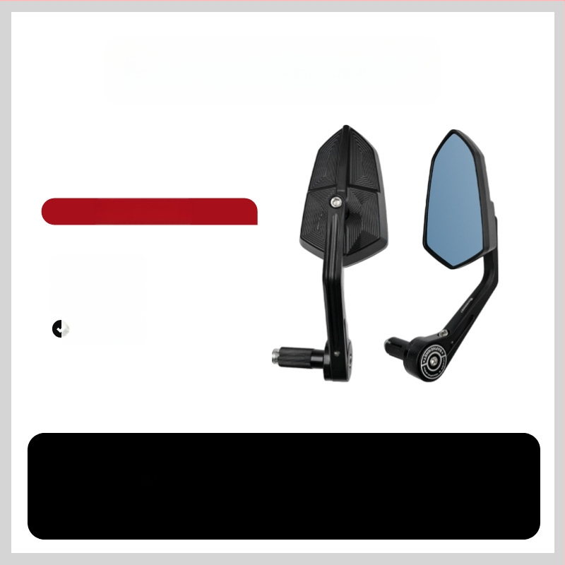 Fangyu zrkadlo na riadidlá – hliníková zliatina, štvorcové sklo, pravostranný závit, pre dvojkolesové vozidlo