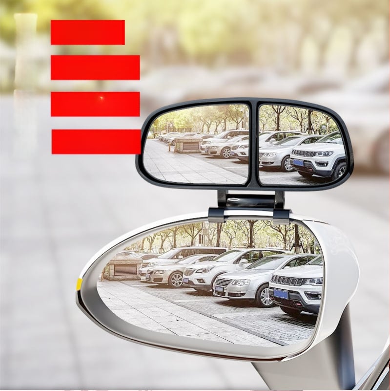 Carfu spätné zrkadlo do auta so širokým zorným poľom, HD obrazom a pomocným zrkadlom pre slepé miesta