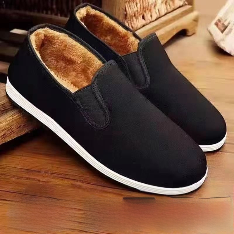 Unisex bavlnené topánky Old Beijing, okrúhla špička, protišmykové, priedušné, jarné-letné