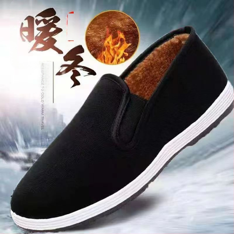 Unisex bavlnené topánky Old Beijing, okrúhla špička, protišmykové, priedušné, jarné-letné