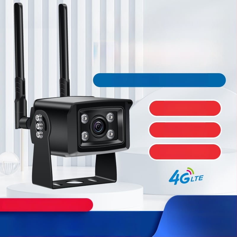 Automobiļa ūdensizturīga bezvadu uzraudzības kamera ar WiFi/4G, 2.8mm objektīvs, alumīnija korpuss, GB28181