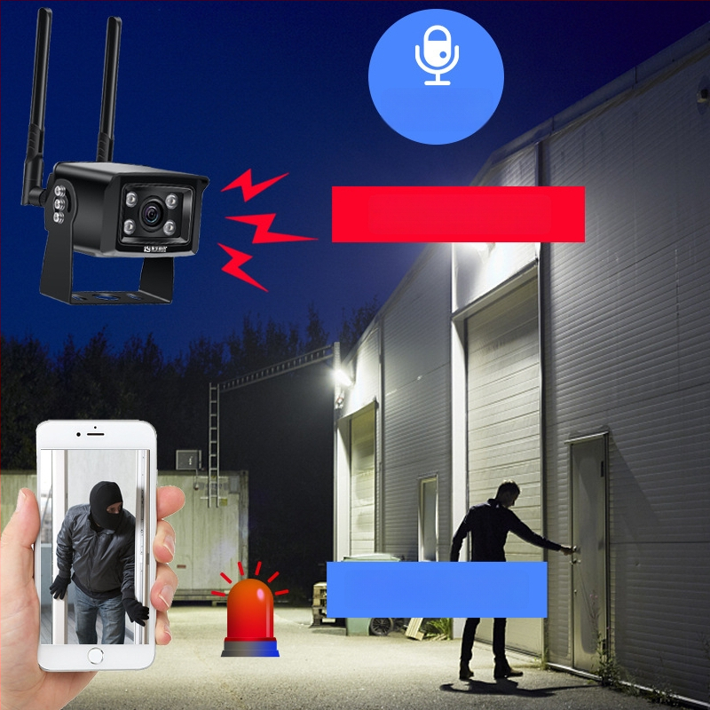 Automobiļa ūdensizturīga bezvadu uzraudzības kamera ar WiFi/4G, 2.8mm objektīvs, alumīnija korpuss, GB28181