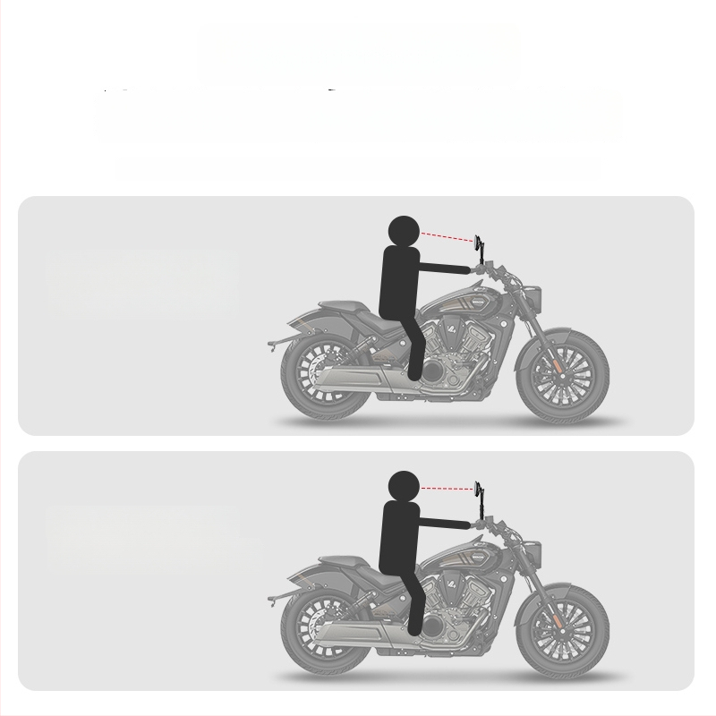 Zrkadlo spätného pohľadu, ZGLS25, nerezový výškový skrut, ploché zrkadlo, závit 1,25 mm